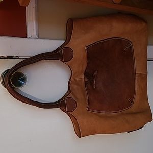 Xl genuine leather tote